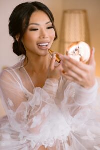 Asian bride's hairstyle and makeup by Rebeca Ochoa ...