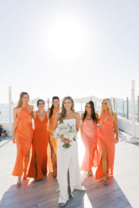 Bridesmaids hairstyle and makeup photoshoot at Sunset Monalisa after Bridal Glam services: ...
