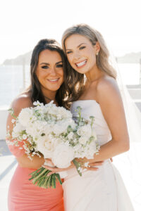 Bride and maid of honor hairstyle and makeup by Bridal Glam ...